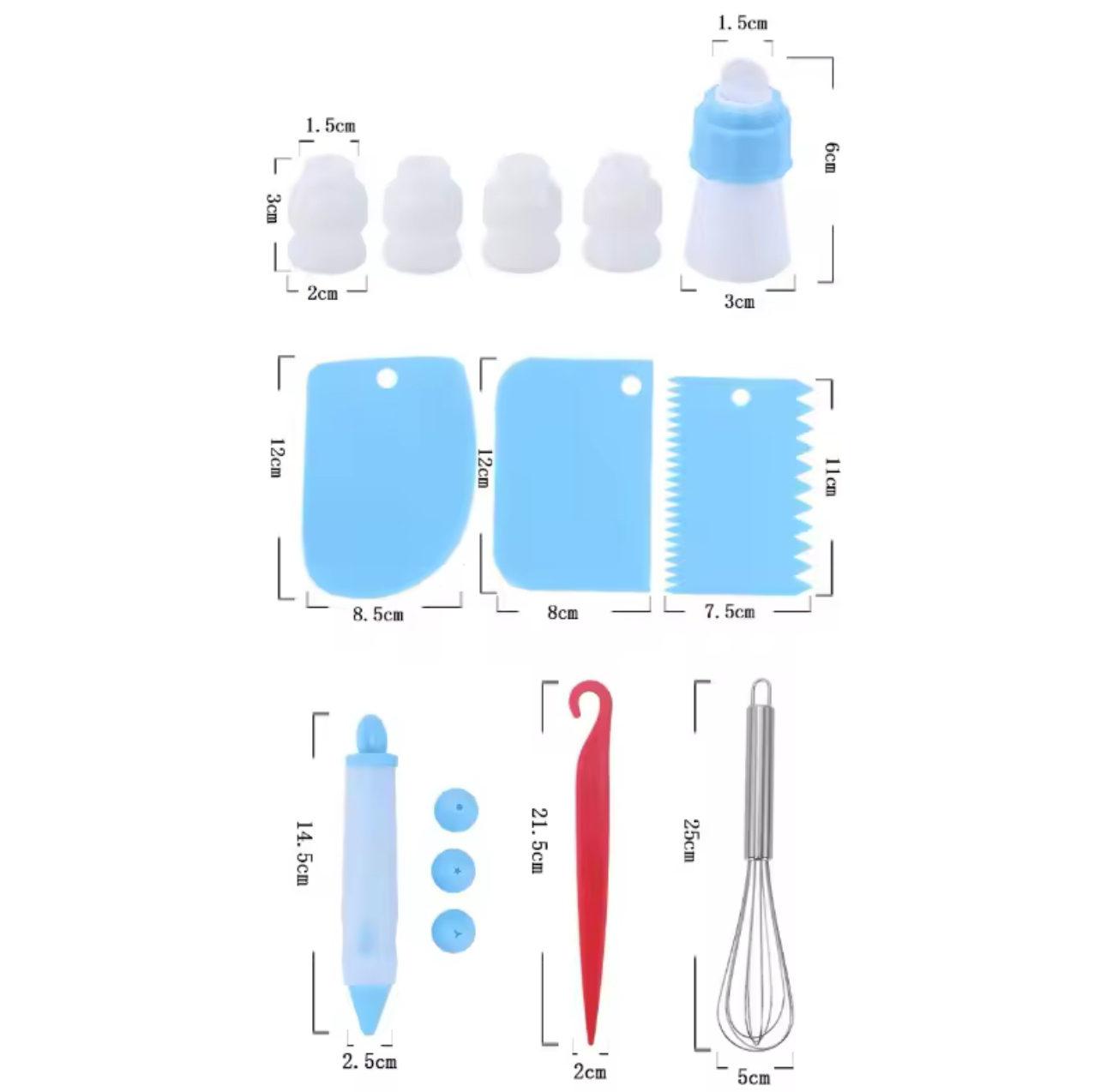 Miniatura 7 de KIT PASTELERO DECORACION 66 PIEZAS